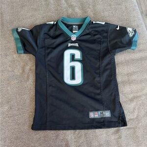 Kids Black and Green Eagles Jersey